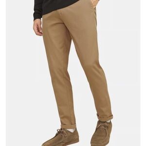 LAST CHANCE! Men's BAXTER Pleated Cuffed Hem Casual Pants forest green W32/L30